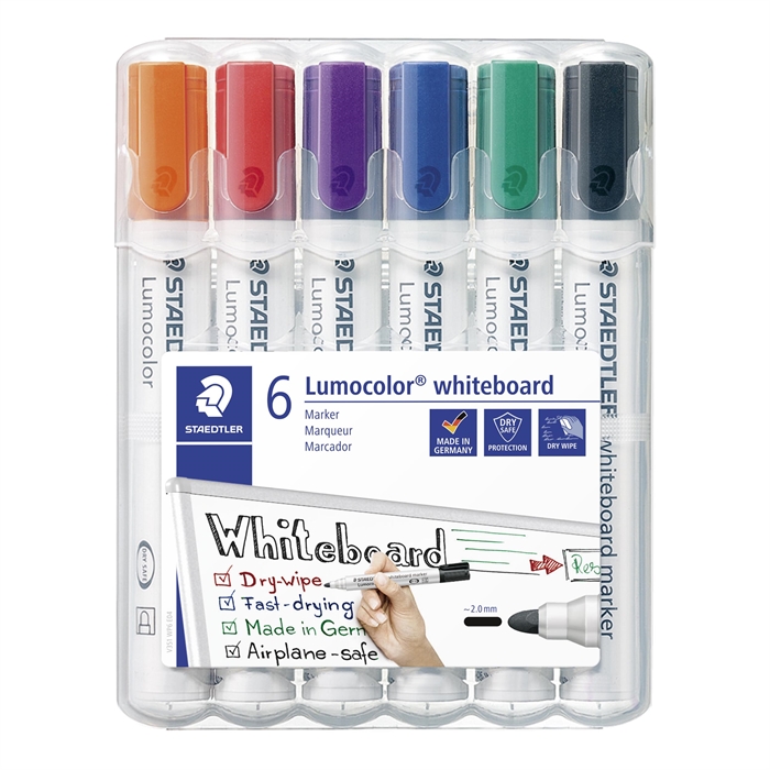 Staedtler WB Marker Lumocolor, rund, 2mm, sortiert (6)