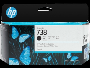 HP 738 130-ml Schwarz DesignJet Tintenpatrone