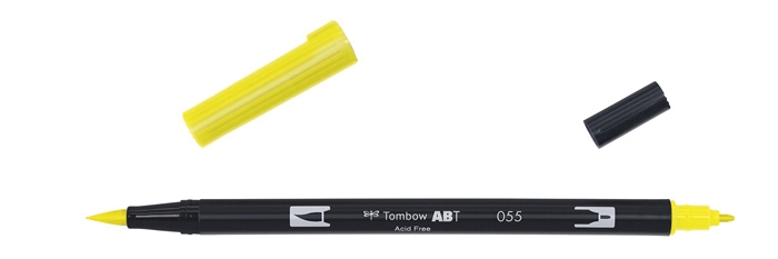 Tombow Marker ABT Dual Brush 055 prozessgelb