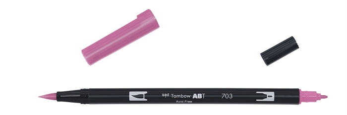 Tombow Marker ABT Dual Brush 703 Pink Rose