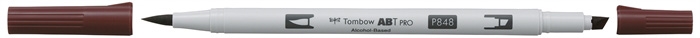 Tombow Marker alcohol ABT PRO Dual Brush 848 weinbeere