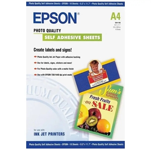 Epson Selbstklebendes Fotopapier - A4 - 10 Blatt