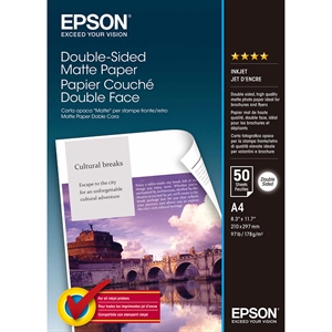 Epson Mattes Papier beidseitig - A4 - 50 Blatt