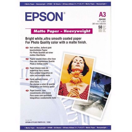 Epson MattPaper Heavy Weight 167 g, A3 50 blättern