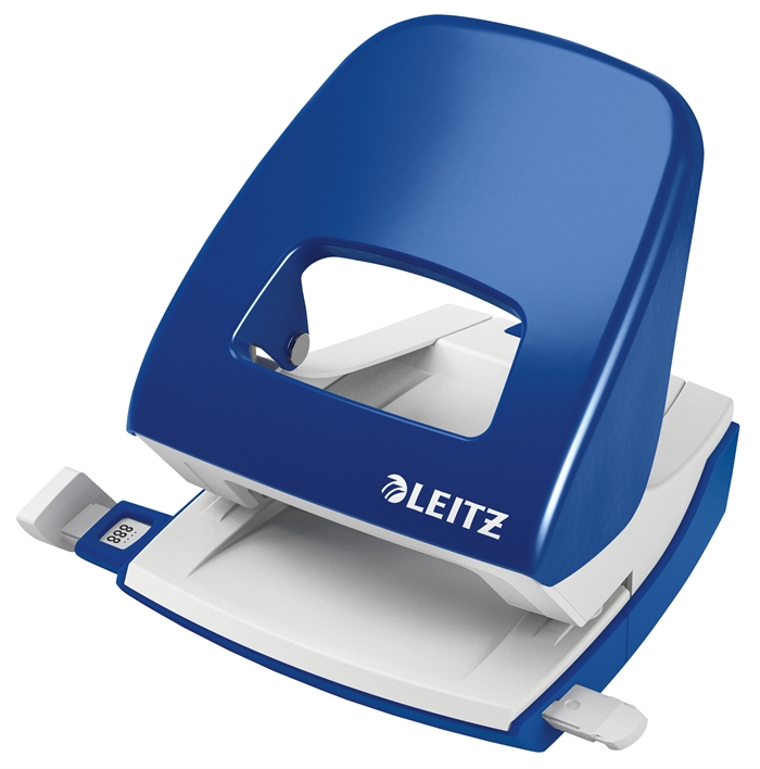 Leitz Locher 5008 2 Löcher für 30 Blatt blau