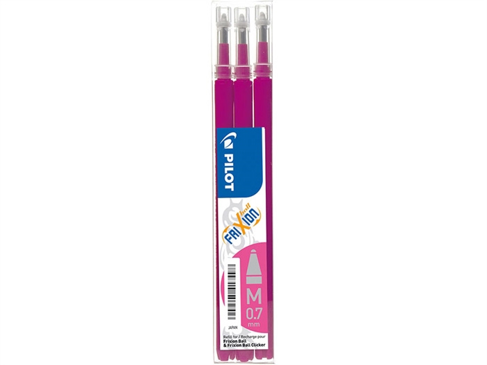 Pilot Frixion Clicker 0,7 Nachfüllmine pink (3)