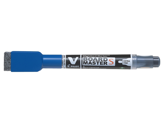 Pilot V Board Master Small EF Fineliner blau mit Radierer und Magnet