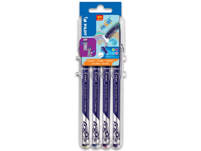 Pilot Frixion Fineliner Set2Go 1,3mm Pastell sortiert (4)