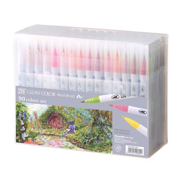 ZIG Clean Color Pinselstift-Set mit 90 Stück