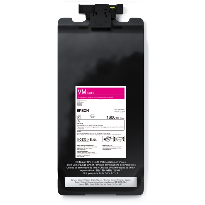 Epson Vivid Magenta T56F3 - 1600 ml tintenbeutel