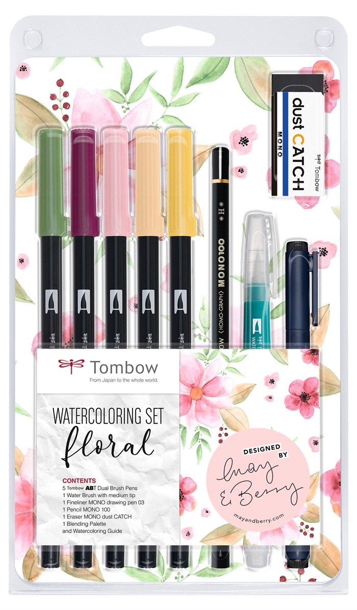 Tombow Marker ABT Dual Brush Set Floral (9)