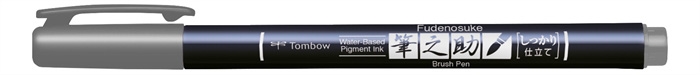 Tombow Marker Fudenosuke hartes Grau