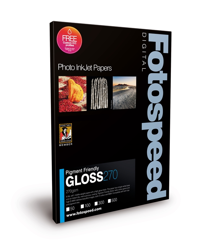 Fotospeed PF Gloss 270 g/m² - A4, 50 Blätter