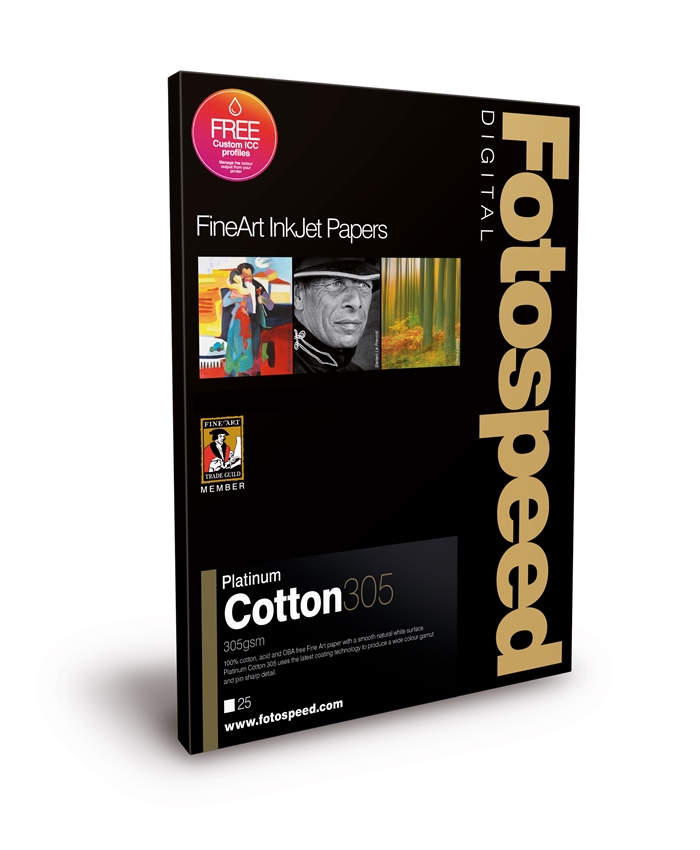 Fotospeed Platinum Cotton 305 g/m² - A2, 25 Blatt