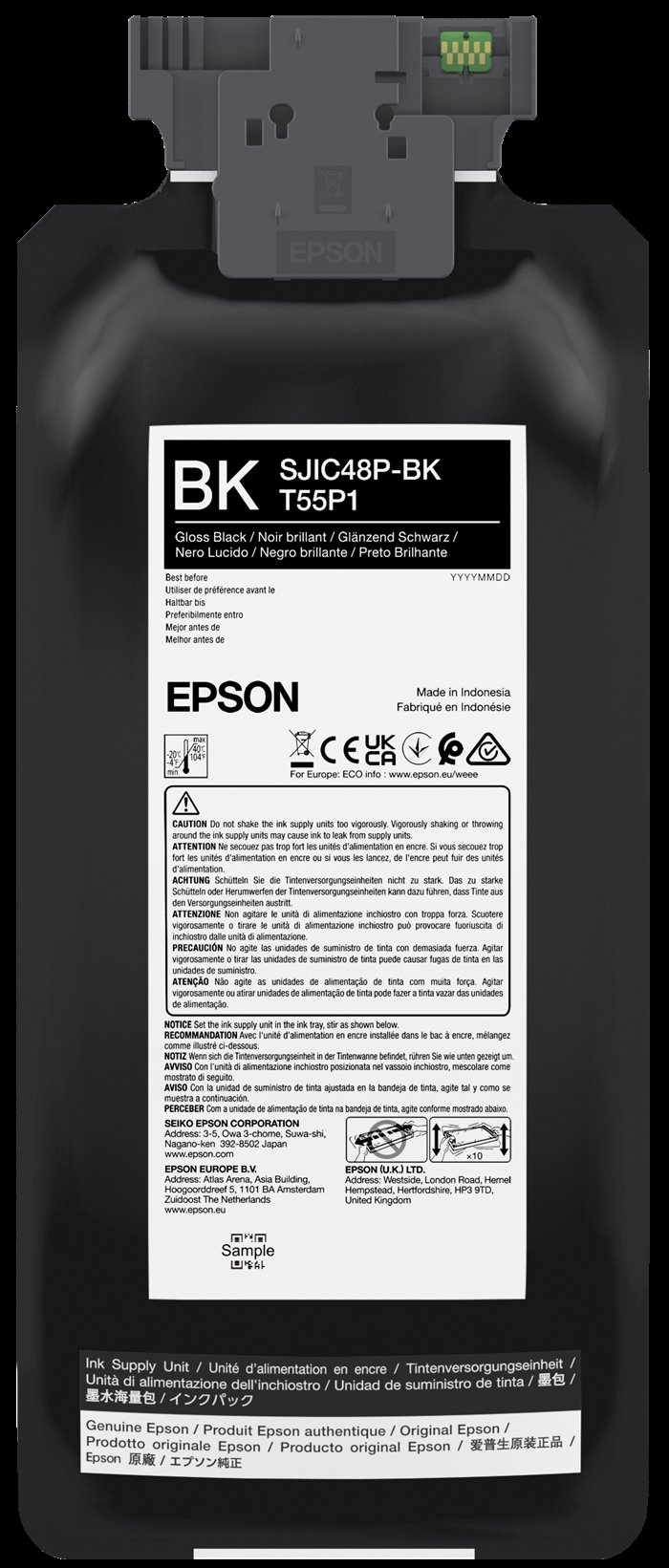 Epson Schwarze Tintenpatrone für Epson ColorWorks C8000