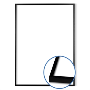 Standard-Foto- und Plakatrahmen - 40 x 60 cm - Schwarz mit normalem Glas